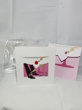 3D Anniversary/Date Night BLANK Greeting Card With Matching Envelope, Sealed-6x6